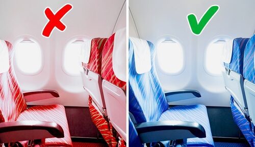 Mostly the aircraft seats or interiors are Blue in Color… WHY???..