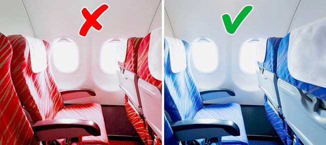 Mostly the aircraft seats or interiors are Blue in Color… WHY???..